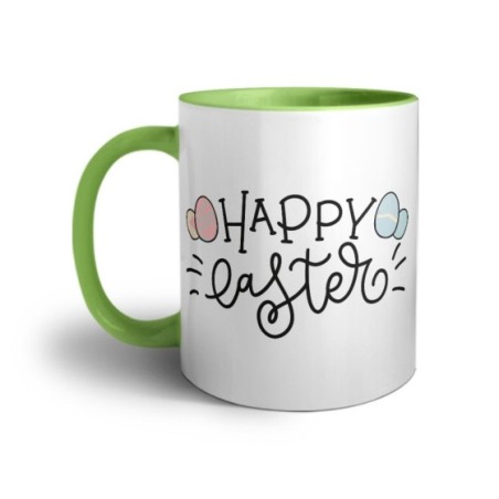Tazza happy easter con uova colorate Pasqua