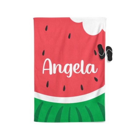 Telo mare anguria personalizzato con nome