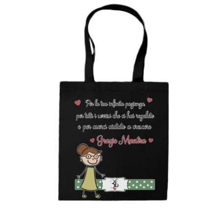 Shopper bag personalizzata classe per la tua infinita...