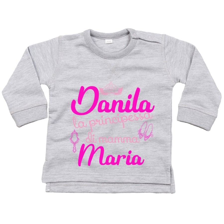 Felpa neonata personalizzata con nomi la principessa di mamma accessories Per la mamma