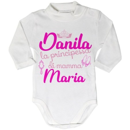 Body lupetto neonata personalizzato con nomi la...