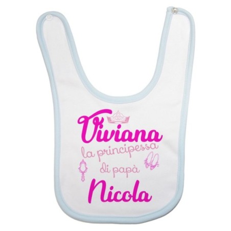 Bavaglino neonata personalizzato con nomi la principessa di papà accessories Per il papà