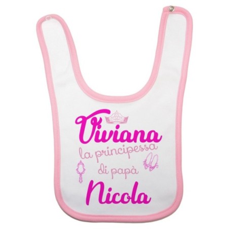 Bavaglino neonata personalizzato con nomi la principessa di papà accessories Per il papà