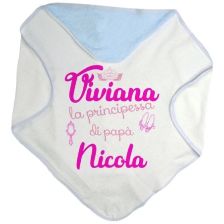 Accappatoio neonata personalizzato con nomi la principessa di papà accessories Per il papà