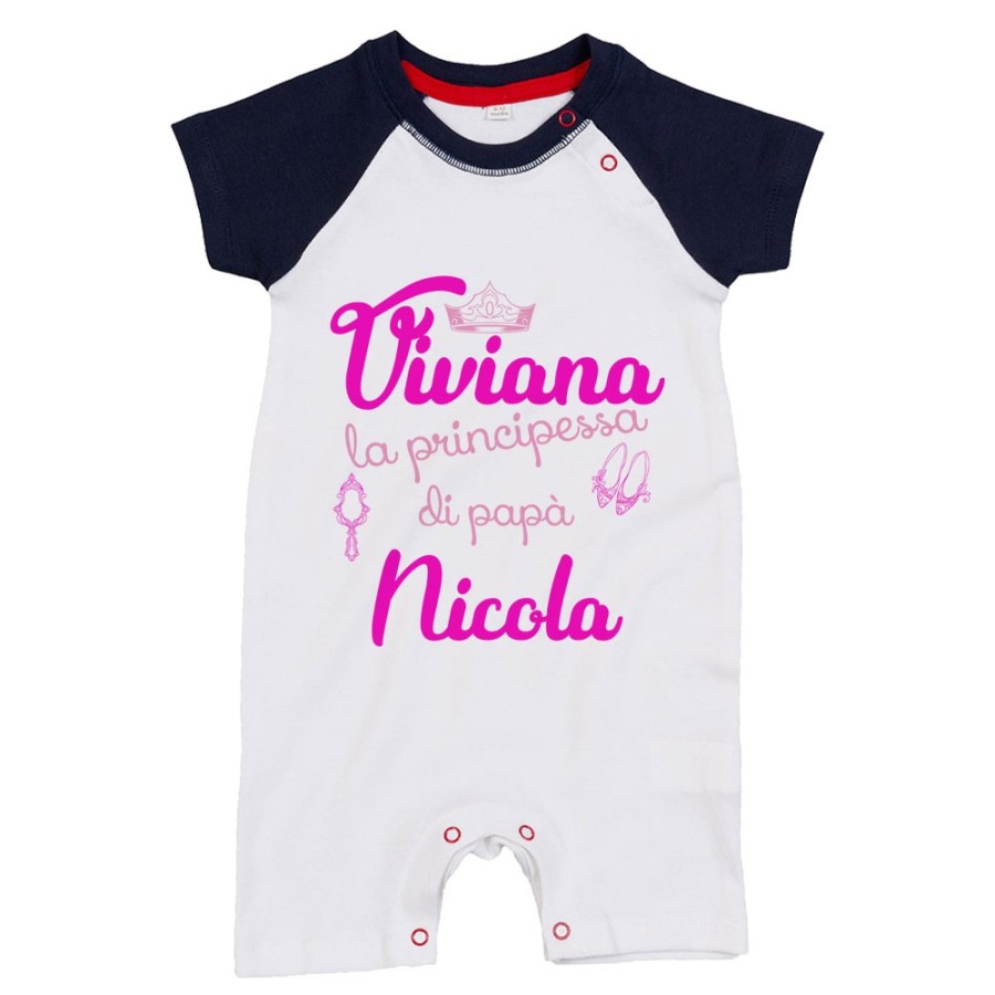Pagliaccetto neonata personalizzato con nomi la principessa di papà accessories Per il papà
