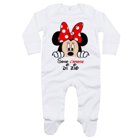 Tutina neonata personalizzabile  nome sono amore di zio...
