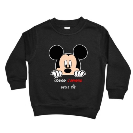 Felpa bambino personalizzabile  nome sono amore di zio degli zii  topolino Per gli zii