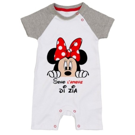 Pagliaccetto neonata personalizzabile  nome sono amore di zio degli zii  minnie Per gli zii