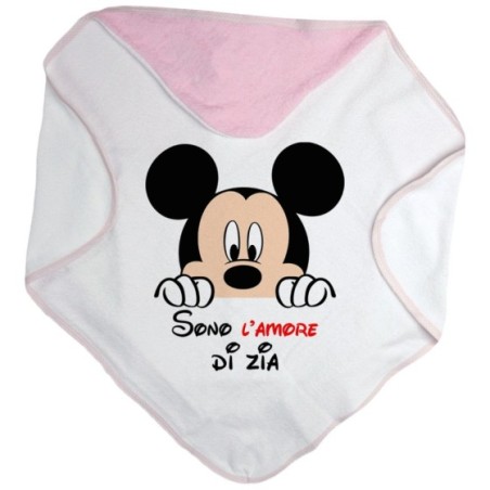 Accappatoio neonato personalizzabile  nome sono amore di zio degli zii  topolino Per gli zii