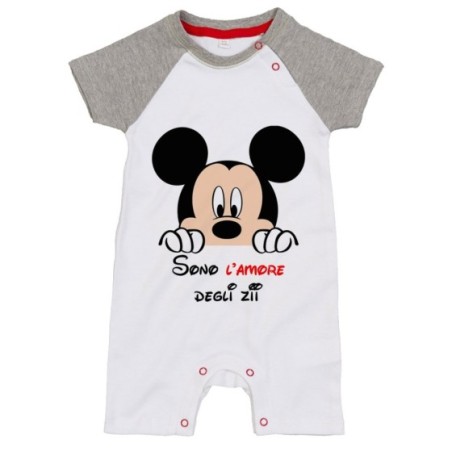 Pagliaccetto neonato personalizzabile  nome sono amore di zio degli zii  topolino Per gli zii