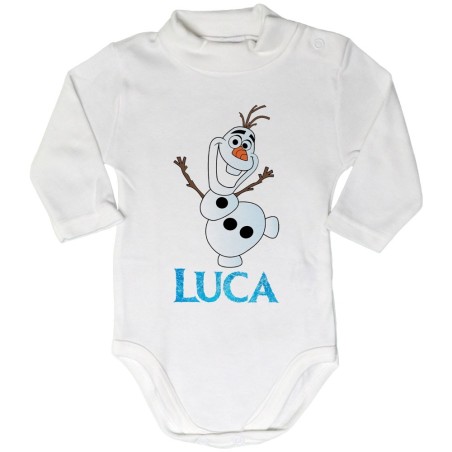 Body lupetto neonato personalizzato con nome olaf