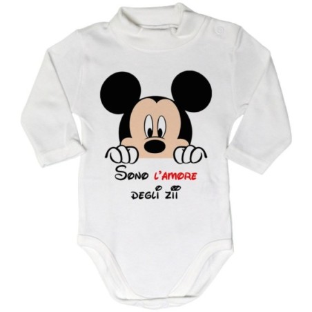 Body lupetto neonato personalizzabile  nome sono amore di...