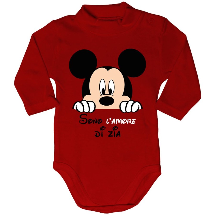Body lupetto neonato personalizzabile  nome sono amore di zio degli zii  topolino Per gli zii
