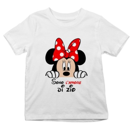 T-shirt bambina personalizzabile  nome sono amore di zio...