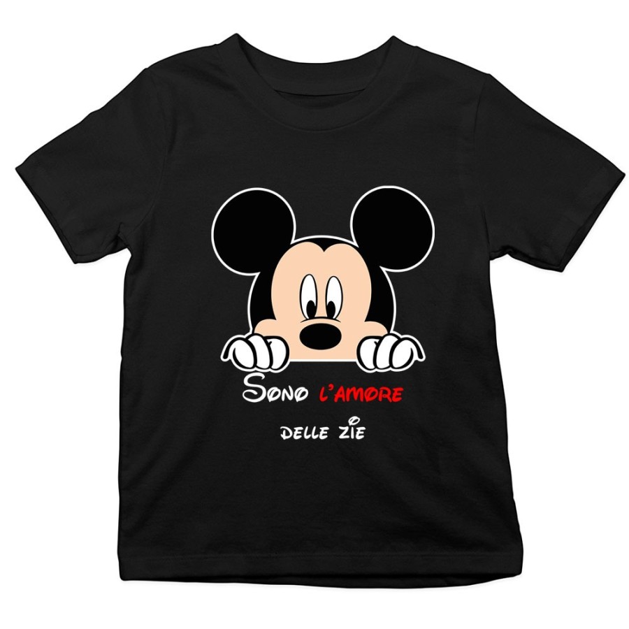 T-shirt bambino personalizzabile  nome sono amore di zio degli zii  topolino Per gli zii