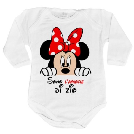 Body neonata personalizzabile  nome sono amore di zio...