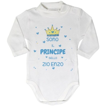 Body lupetto neonato personalizzato  nome sono il...
