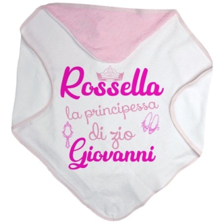 Accappatoio neonata personalizzato  nome sono la...