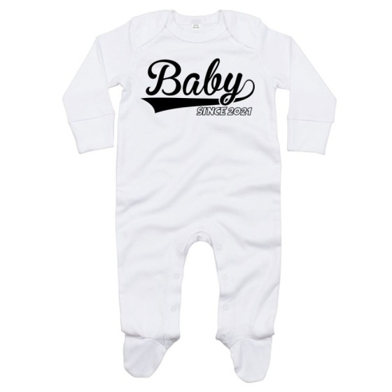 Tutina neonato personalizzata con anno baby since Per la famiglia
