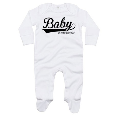 Tutina neonato personalizzata con anno baby since