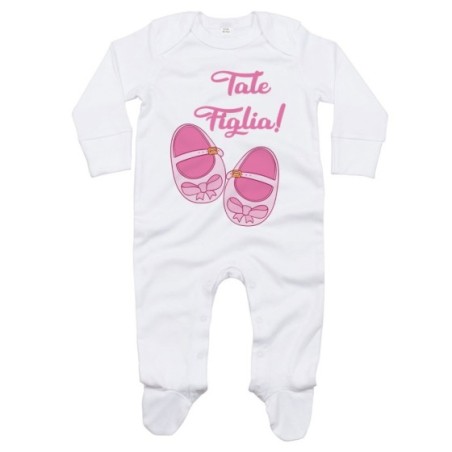 Tutina neonata tale figlia con scarpine di danza