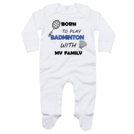 Tutina neonato born to play badminton with my family