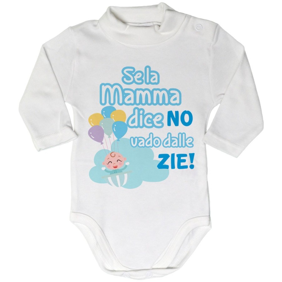 Body lupetto neonato personalizzabile  nome se la mamma dice di no vado dallo zio dagli zii Per gli zii