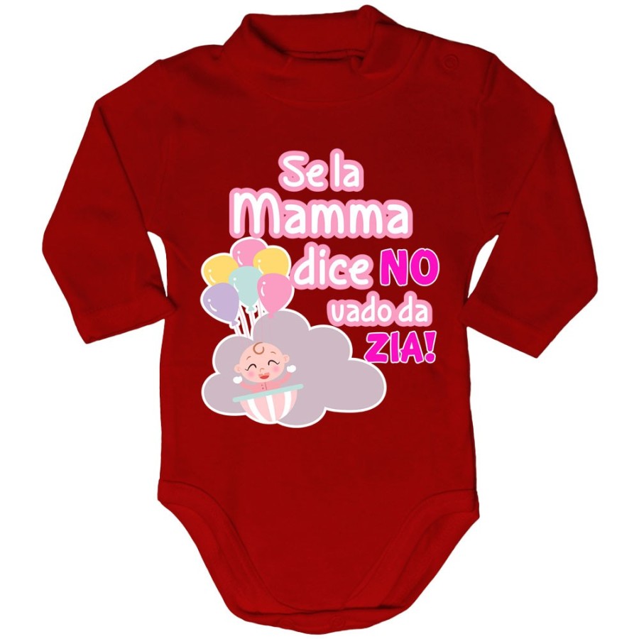 Body lupetto neonato personalizzabile  nome se la mamma dice di no vado dallo zio dagli zii Per gli zii