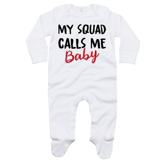 Tutina neonato my squad calls me baby Per la famiglia