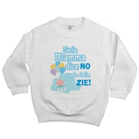 Felpa bambino personalizzabile  nome se la mamma dice di...