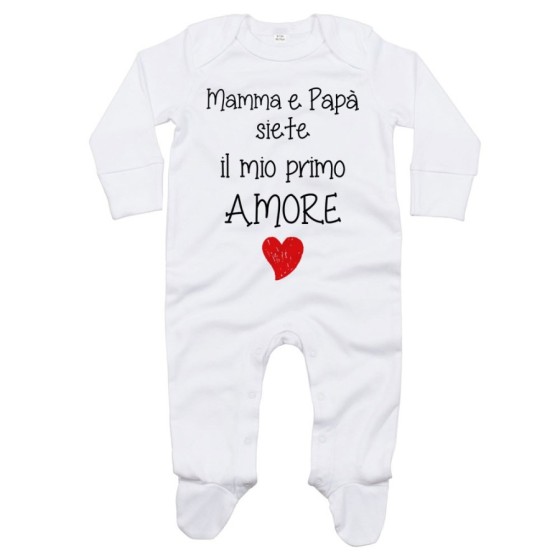 Tutina neonato mamma e papà siete il mio primo amore Per la famiglia