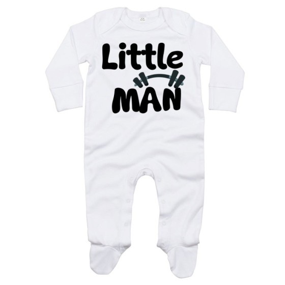 Tutina neonato little man little lady Per la famiglia