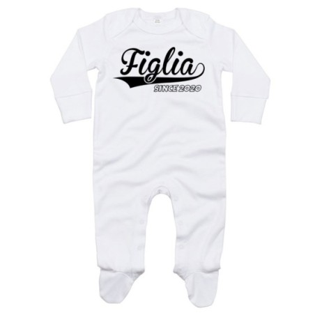Tutina neonato personalizzata con anno figlio figlia since