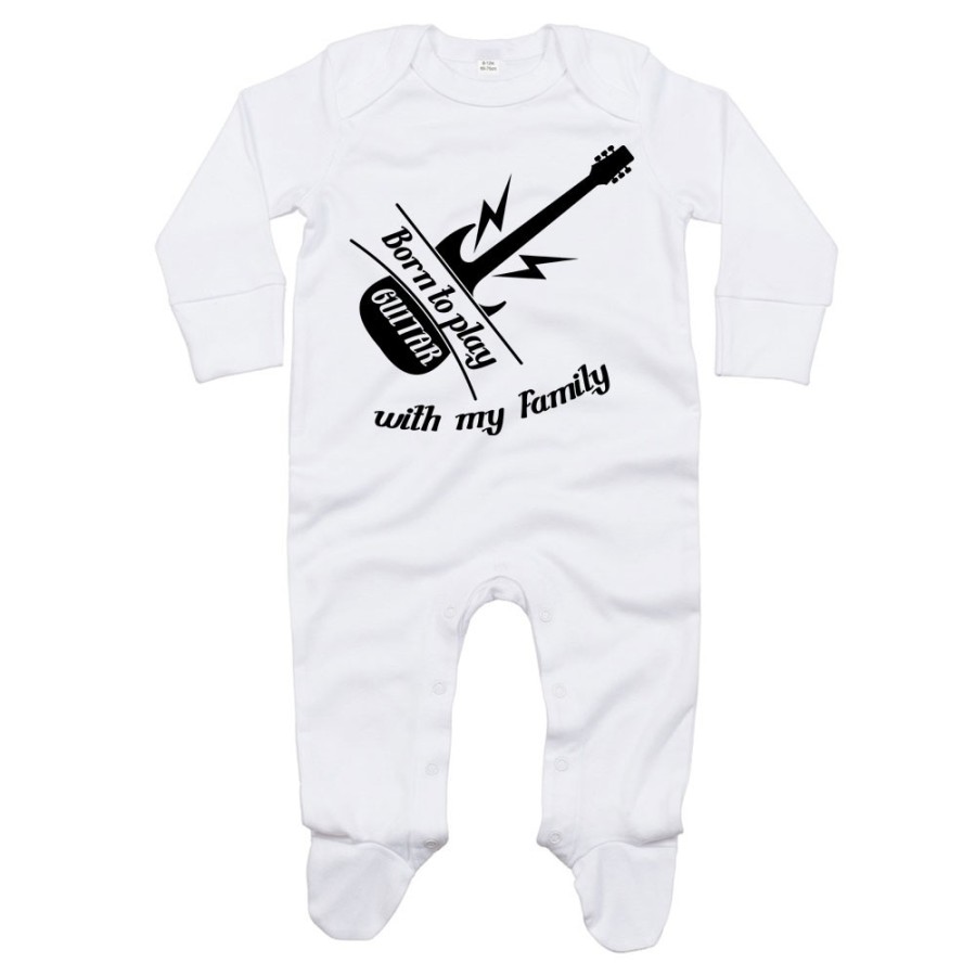 Tutina neonato born to play guitar with my family Per la famiglia