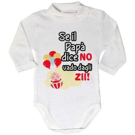 Body lupetto neonato personalizzabile  nome se il papà...