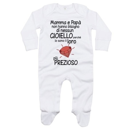 Tutina mamma papà non hanno bisogno di nessun gioiello...