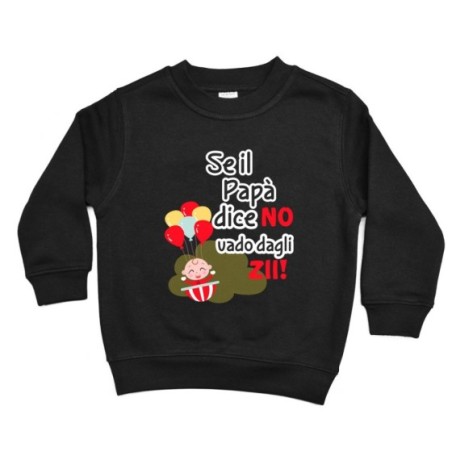 Felpa bambino personalizzabile  nome se il papà dice di...