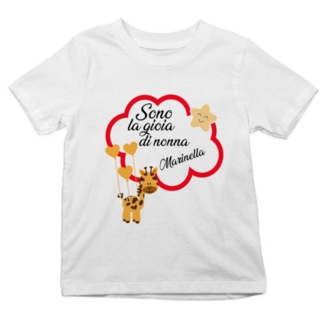 T-shirt bambino personalizzata con nome sono la gioia di...