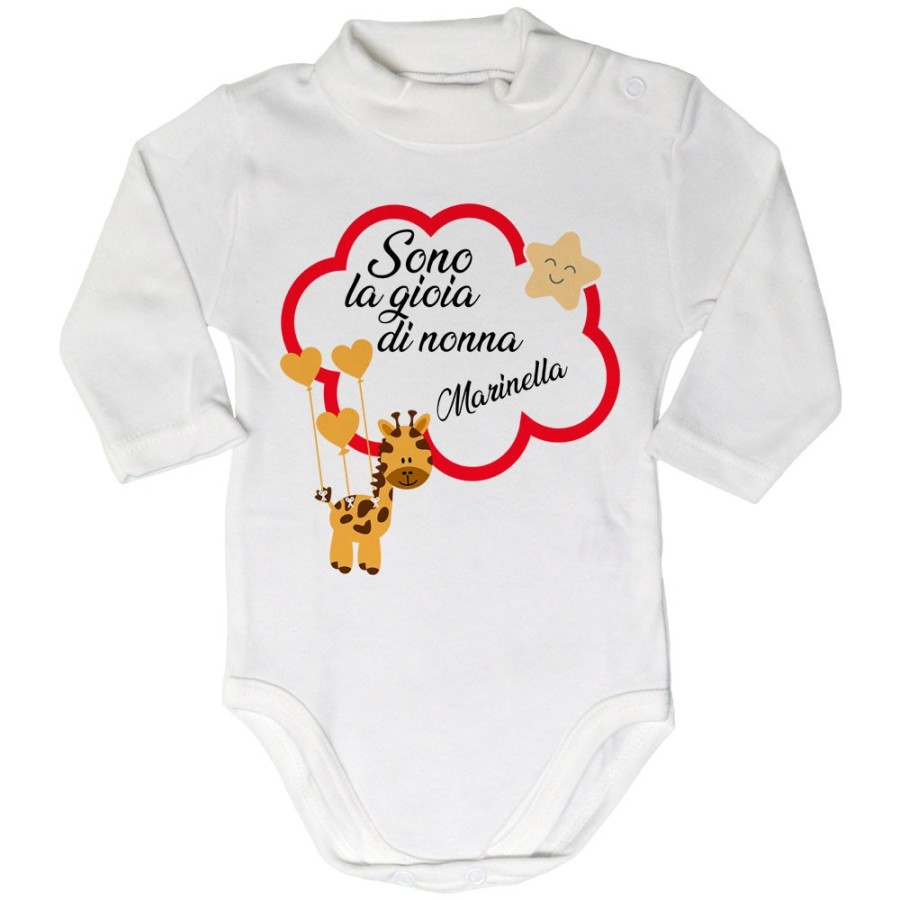 Body lupetto neonato personalizzato con nome sono la gioia di nonno dei nonni Per i nonni