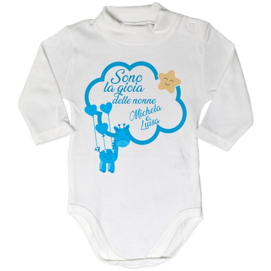 Body lupetto neonato personalizzato con nome sono la gioia di nonno dei nonni Per i nonni