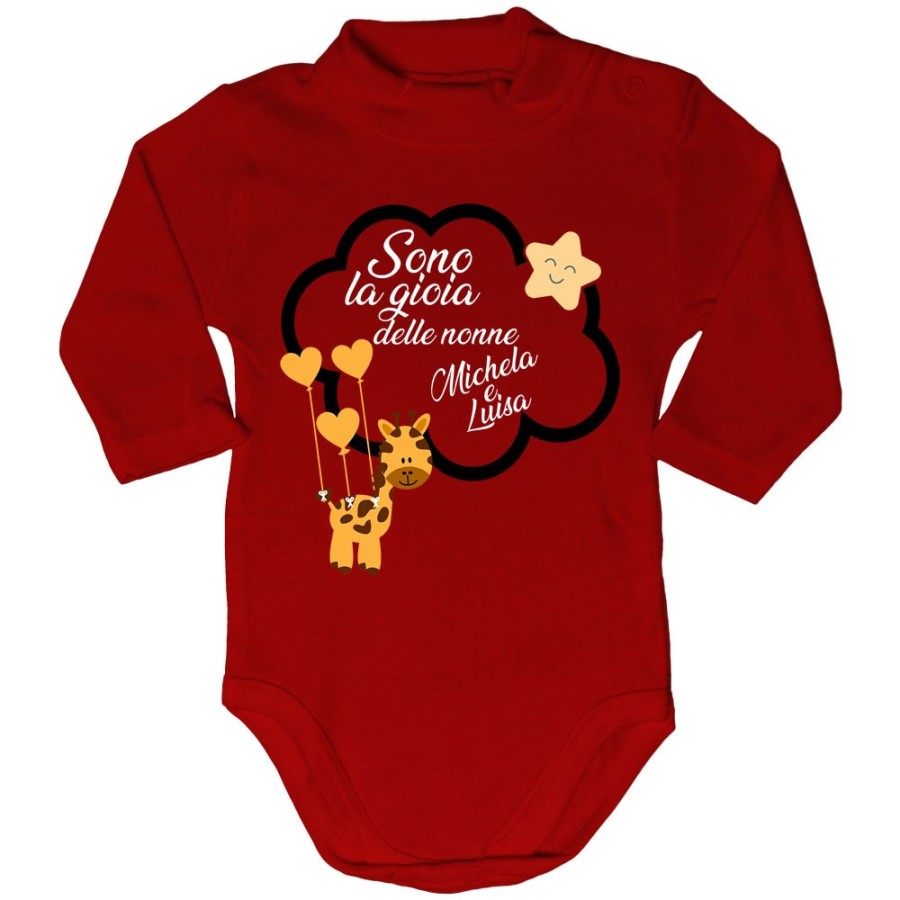 Body lupetto neonato personalizzato con nome sono la gioia di nonno dei nonni Per i nonni