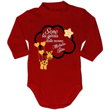 Body lupetto neonato personalizzato con nome sono la gioia di nonno dei nonni Per i nonni