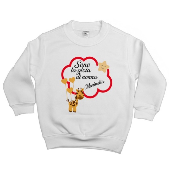 Felpa bambino personalizzata con nome sono la gioia di nonno dei nonni Per i nonni