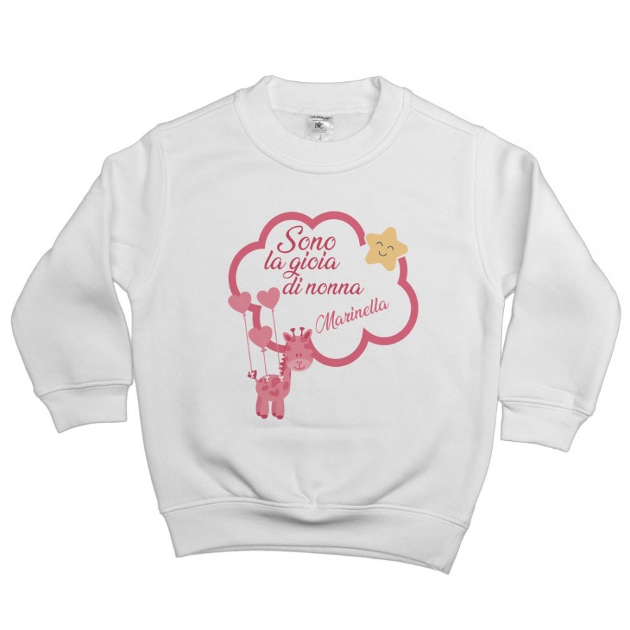 Felpa bambino personalizzata con nome sono la gioia di nonno dei nonni Per i nonni