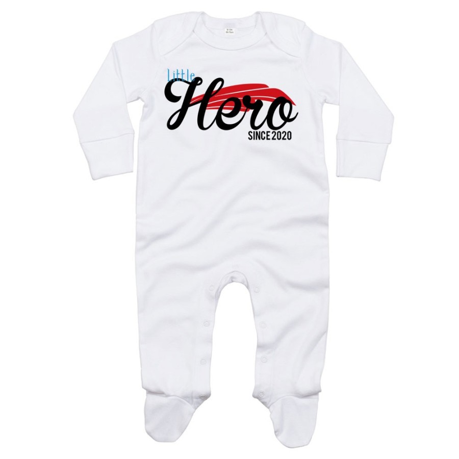Tutina neonato personalizzata con anno little hero since Per la famiglia
