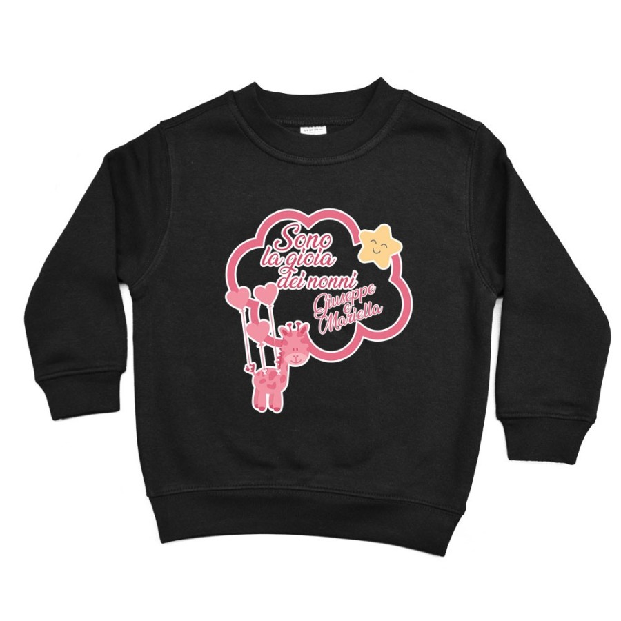 Felpa bambino personalizzata con nome sono la gioia di nonno dei nonni Per i nonni