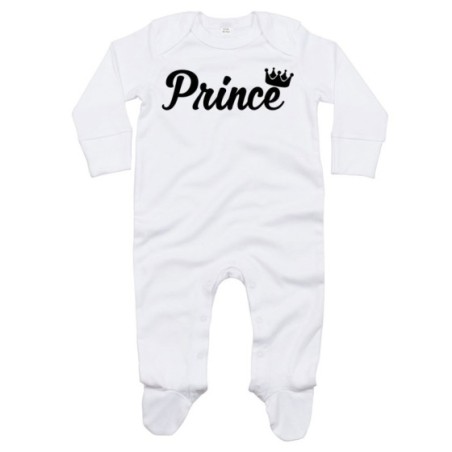 Tutina neonato personalizzabile con nome prince princess...