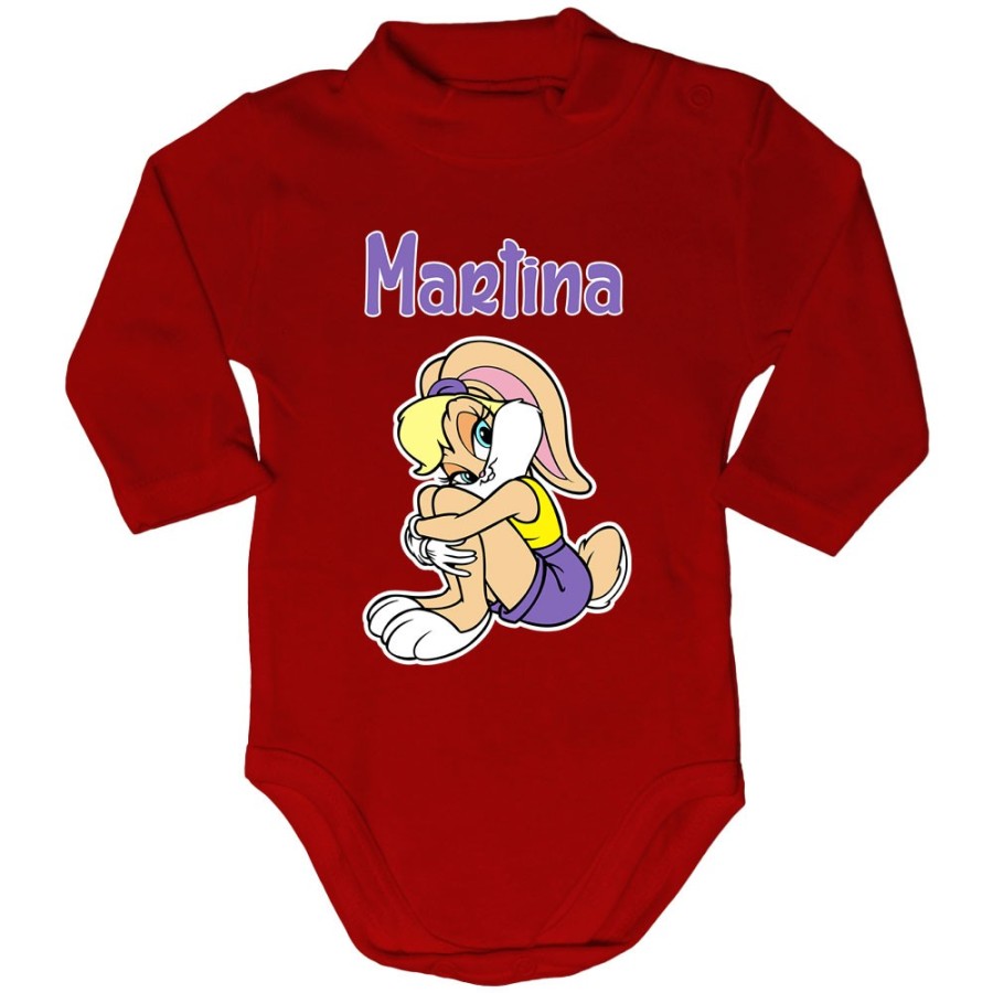 Body lupetto neonata personalizzato con nome baby lola bunny Cartoon