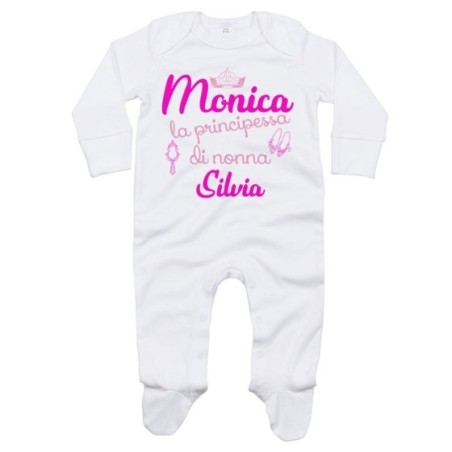 Tutina neonato personalizzata con nomi sono la...