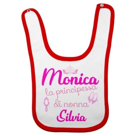 Bavaglino neonato personalizzato con nomi sono la...